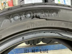 タイヤ 19インチ中古ヨコハマ225/55R19 1本×8部取り付け工賃込T75
