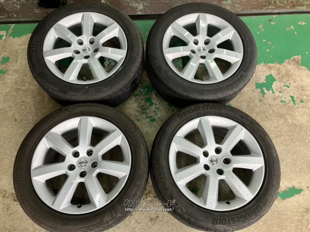 ホイール・タイヤ 17インチ中古フェアレディZ33純正アルミ4本set中古タイヤ付J48