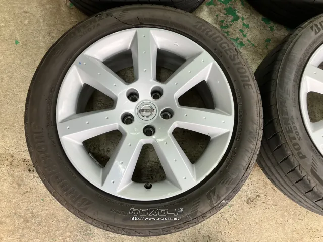 ホイール・タイヤ 17インチ中古フェアレディZ33純正アルミ4本set中古タイヤ付J48