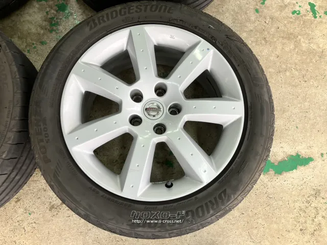 ホイール・タイヤ 17インチ中古フェアレディZ33純正アルミ4本set中古タイヤ付J48