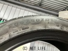 タイヤ 17インチ中古ミネルバ205/50R17 4本set取り付け工賃込T77