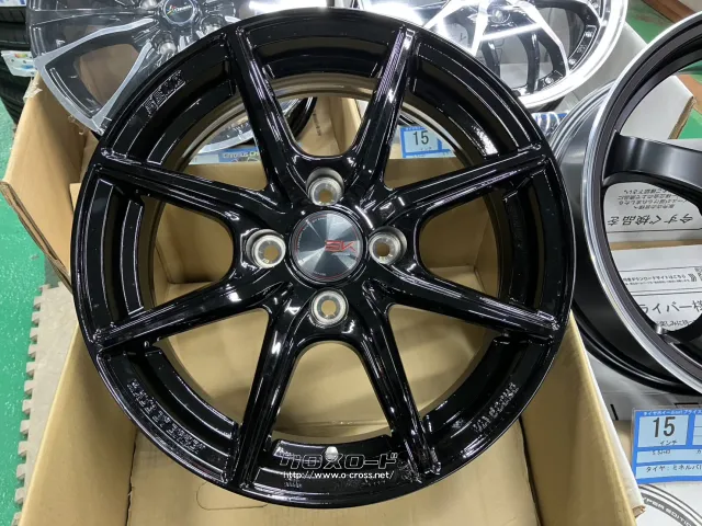 ホイール・タイヤ 15インチ新品KYOHOザインEK(ブラック)4本set新品タイヤ