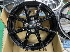 ホイール・タイヤ 15インチ新品KYOHOザインEK(ブラック)4本set新品タイヤ