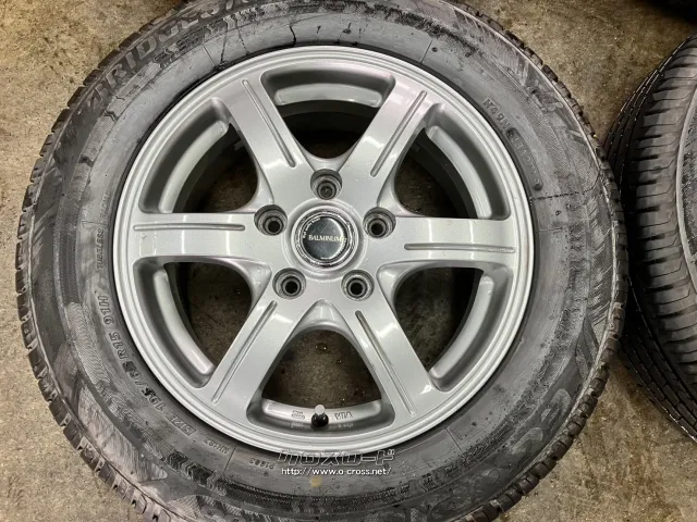 ホイール・タイヤ 15インチ中古ブリヂストンバルミナ 4本set中古タイヤ付J63