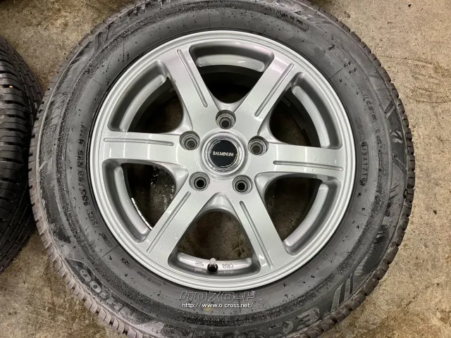 ホイール・タイヤ 15インチ中古ブリヂストンバルミナ 4本set中古タイヤ付J63