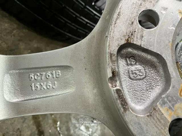 ホイール・タイヤ 15インチ中古ブリヂストンバルミナ 4本set中古タイヤ付J63