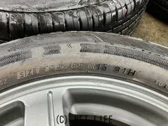 ホイール・タイヤ 15インチ中古ブリヂストンバルミナ 4本set中古タイヤ付J63