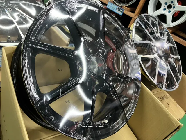 ホイール・タイヤ・15インチ新品ザインEK（ブラック）4本set新品タイヤ