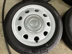 ホイール・タイヤ 14インチ中古スズキラパン　純正アルミ4本setバリ溝国産タイヤK37