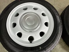 ホイール・タイヤ 14インチ中古スズキラパン 純正アルミ4本setバリ溝国産タイヤK37