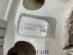 ホイール・タイヤ 14インチ中古スズキラパン 純正アルミ4本setバリ溝国産タイヤK37