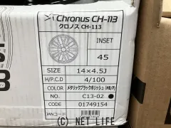 ホイール・タイヤ 14インチ新品クロノスCH-113　4本set新品国産タイヤ