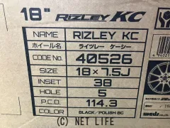 ホイール 18インチ特価WedsライツレーKC(ブラッククリア)4本set