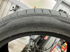 タイヤ 18インチ中古ミネルバ225/45R18　1本×8部取り付け工賃込T56