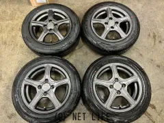 ホイール・タイヤ 14インチ美品ブリヂストン トップラン 4本setバリ溝タイヤ付K62