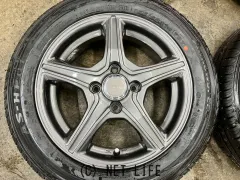 ホイール・タイヤ 14インチ美品ブリヂストン トップラン 4本setバリ溝タイヤ付K62