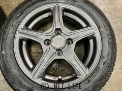 ホイール・タイヤ 14インチ美品ブリヂストン トップラン 4本setバリ溝タイヤ付K62