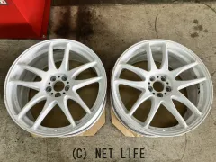 ホイール 18インチ中古WORKエモーションCRKiwami(ホワイト)2本set J61