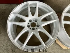 ホイール 18インチ中古WORKエモーションCRKiwami（ホワイト）2本set　J61
