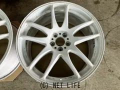ホイール 18インチ中古WORKエモーションCRKiwami(ホワイト)2本set J61