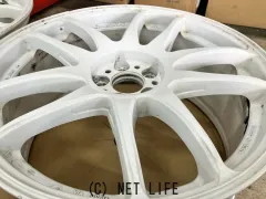 ホイール 18インチ中古WORKエモーションCRKiwami（ホワイト）2本set　J61