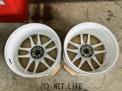 ホイール 18インチ中古WORKエモーションCRKiwami(ホワイト)2本set J61
