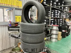 タイヤ 17インチバリ溝中古マックストレック215/45R17　4本取付工賃込T74