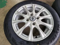 ホイール・タイヤ 14インチ中古Wedsジョーカー（シルバー）4本set新品タイヤ付K66