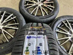 ホイール・タイヤ 15インチ中古クリフクライムBASEL　4本set新品タイヤ付K67