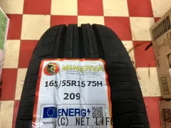 ホイール・タイヤ 15インチ美品バルミナAR12（ガンメタ）4本set新品タイヤ付K68