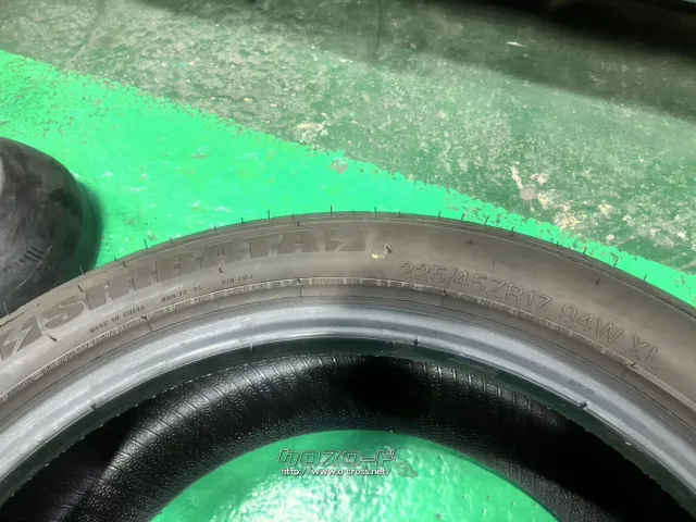 タイヤ 17インチ中古SHIBAタイヤ225/45R17 1本×8部取り付け工賃込T73