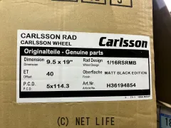 ホイール 19インチ新品カールソン1/16RSR マットブラックエディション4本set