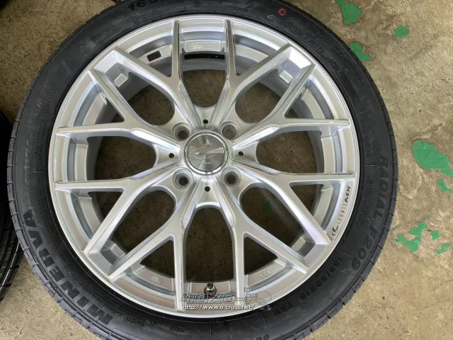 ホイール・タイヤ 16インチ中古WedsレオニスMX(シルバー)4本set新品タイヤK63
