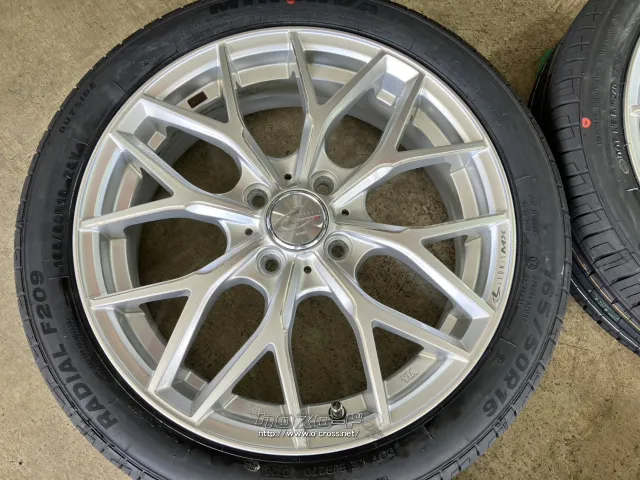 ホイール・タイヤ 16インチ中古WedsレオニスMX(シルバー)4本set新品タイヤK63