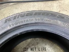 タイヤ 17インチ中古キングボス225/50R17 1本×9部取り付け工賃込T56