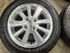 ホイール・タイヤ 14インチ新車外し程度エブリィワゴン純正アルミ4本国産タイヤ付K32