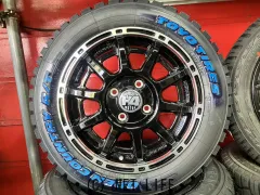 ホイール・タイヤ 14インチ新品共豊H4　MOTOR　X1（B/P）4本Set新品国産RTタイヤ付