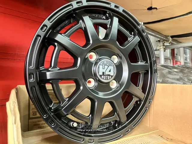 ホイール・タイヤ 14インチ新品H4 MOTOR X1(SBK)4本set新品国産RTタイヤ付