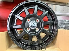 ホイール・タイヤ 14インチ新品H4　MOTOR　X1（SBK）4本set新品国産RTタイヤ付