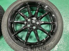 ホイール・タイヤ 17インチGスピードG05　4本set新品＆中古タイヤ付　J69