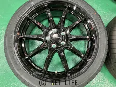ホイール・タイヤ 17インチGスピードG05　4本set新品＆中古タイヤ付　J69