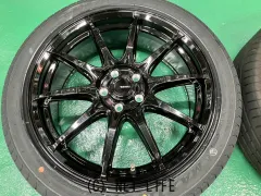 ホイール・タイヤ 17インチGスピードG05　4本set新品＆中古タイヤ付　J69