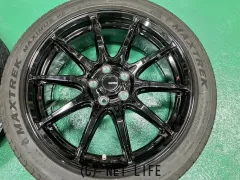 ホイール・タイヤ 17インチGスピードG05　4本set新品＆中古タイヤ付　J69