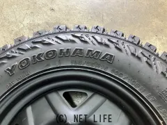 ホイール・タイヤ 16インチ中古ジムニー純正スチールホイール1本バリ溝MTタイヤ付　K34