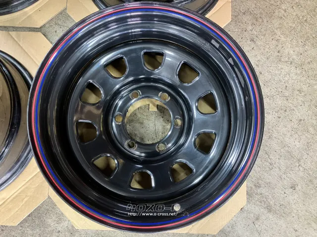 ホイール 16インチ中古デイトナスチール (8J-25)(黒)4本set J68