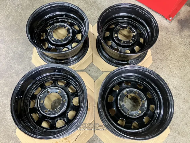 ホイール 16インチ中古デイトナスチール (8J-25)(黒)4本set J68