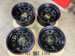 ホイール 16インチ中古デイトナスチール (8J-25)(黒)4本set J68