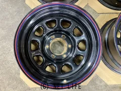 ホイール 16インチ中古デイトナスチール　（8J-25）（黒）4本set　J68