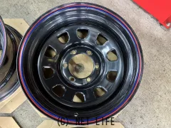 ホイール 16インチ中古デイトナスチール (8J-25)(黒)4本set J68