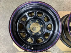 ホイール 16インチ中古デイトナスチール　（8J-25）（黒）4本set　J68
